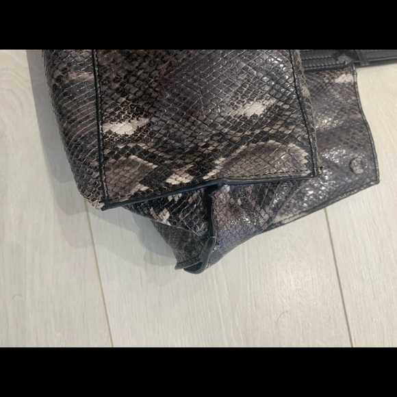 Etienne Aigner Penn Smoke Grey Snake Tote - Picture 10 of 17